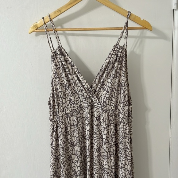 Final Touch Gray Print Maxi Dress Sz 2XL - Picture 3 of 7